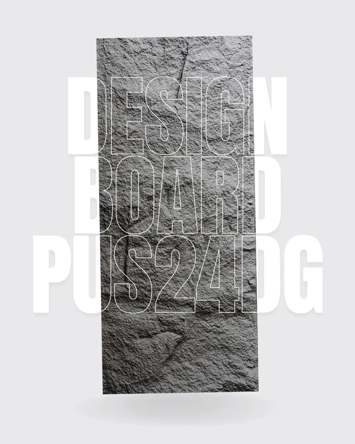 PUS24DG - Design Board Stones 2.4m - 01 (DARK GRAY)