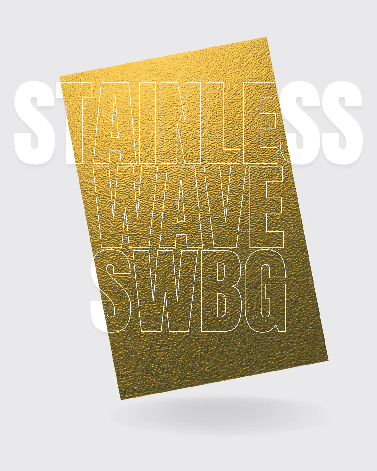 SWBG (GOLD) - STAINLESS WAVE BOARD