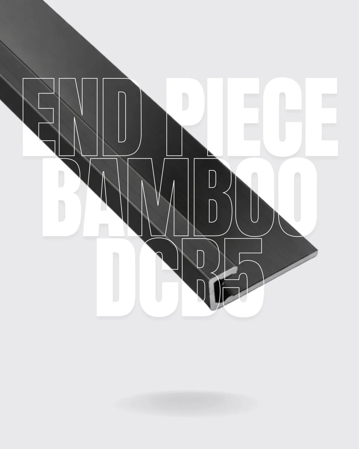 DCB5 (BLACK) - U PIECE DECORATIVE LINE BAMBOO