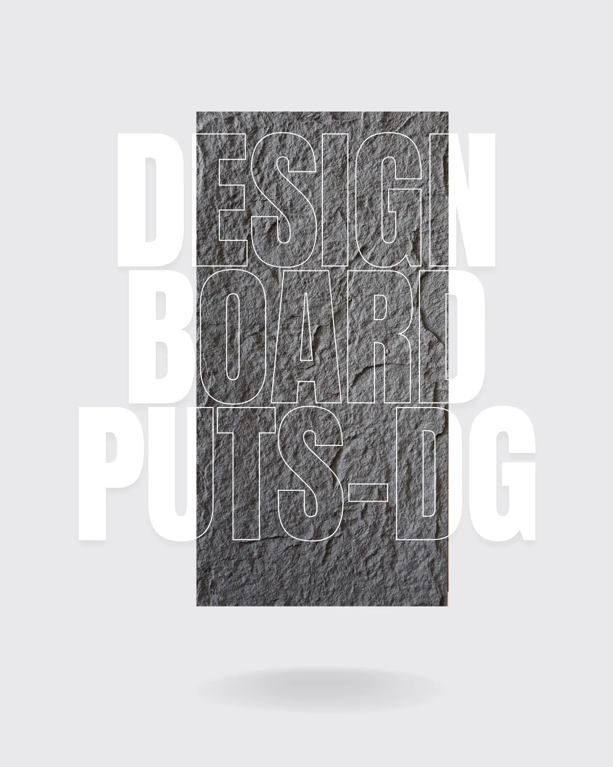 PUTS-DG - Design Board Stone Thin - 01 Dark Gray