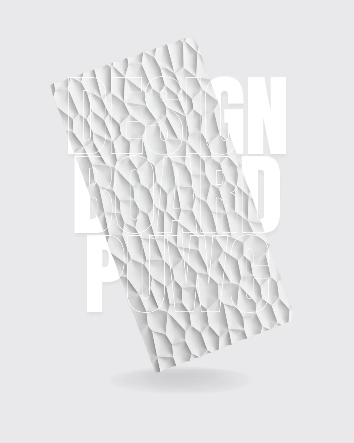 PUWC - Design Board Water Cube (WHITE)